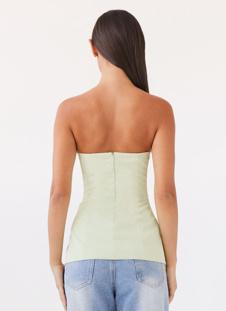 Riveria Tailored Strapless Top - Green Zest – Peppermayo US