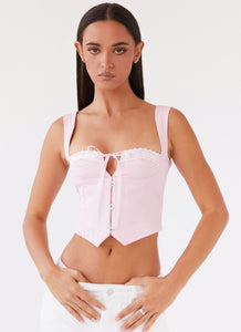 Ambretta Corset Top - Pink