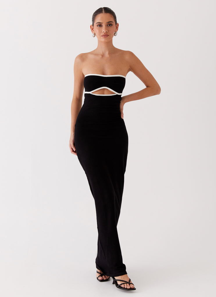 When In Rome Knit Maxi Dress - Black When In Rome Knit Maxi Dress - Black