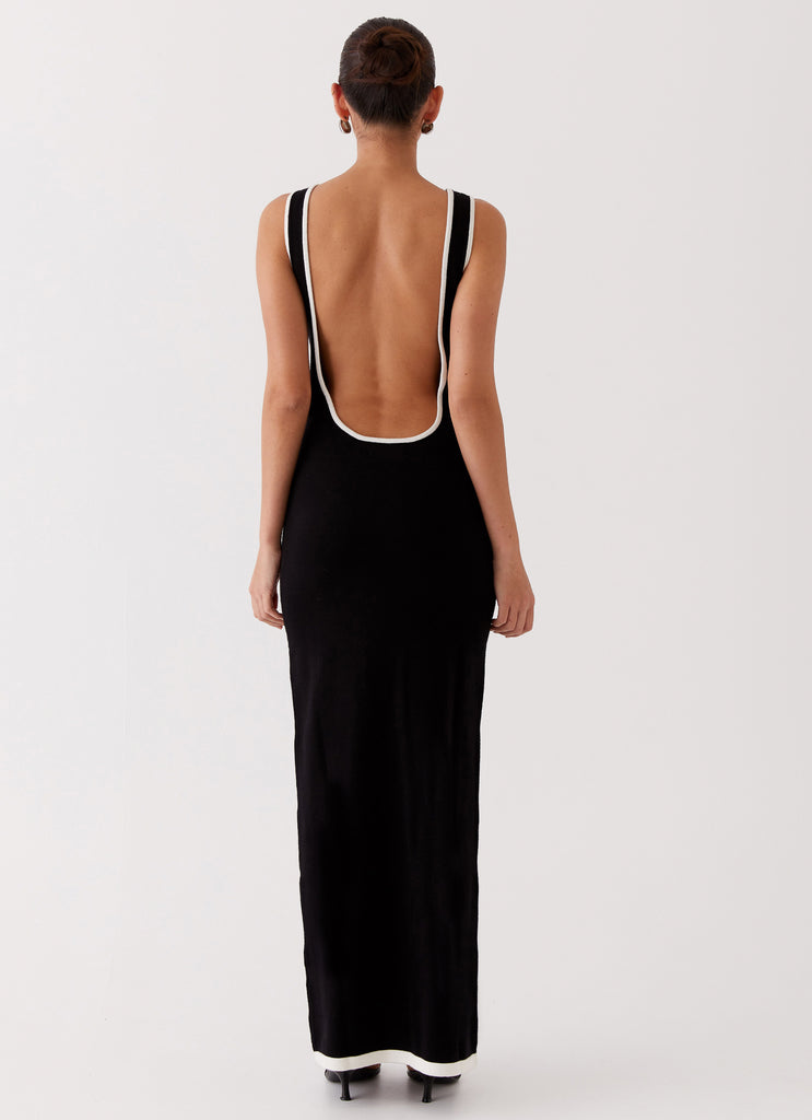 Lost In Paris Knit Maxi Dress - Black Lost In Paris Knit Maxi Dress - Black