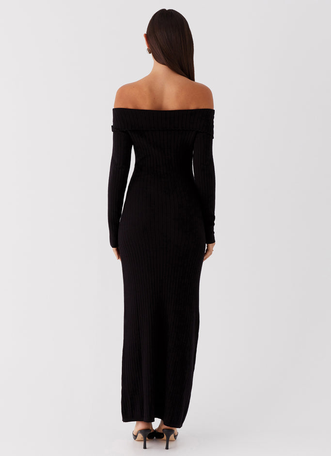 Lahey Knit Maxi Dress - Black
