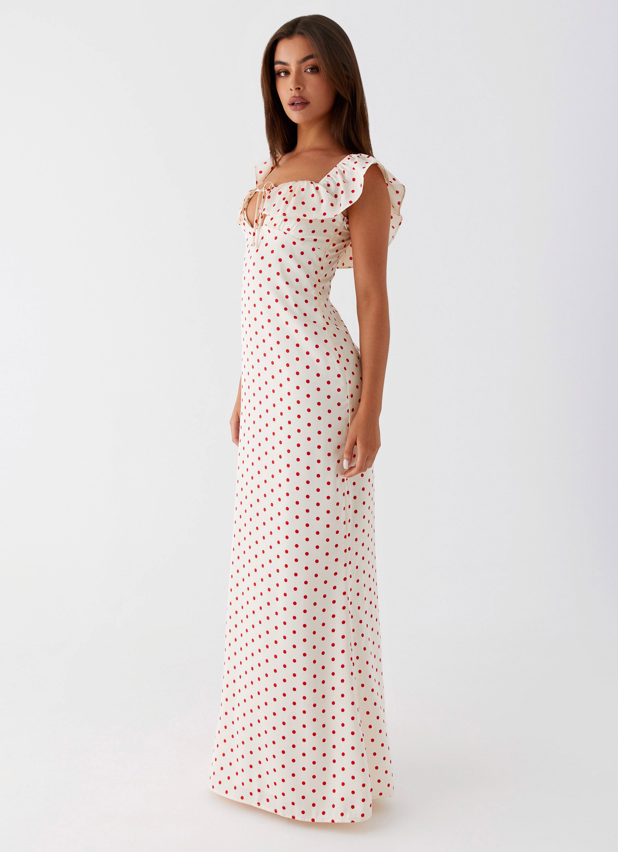 fitted lace wedding dress Bella Tiered Maxi Dress (Red White Polka Dot) Holland Cooper fitted lace wedding dress Bella Tiered Maxi Dress (Red White Polka Dot) Holland Cooper
