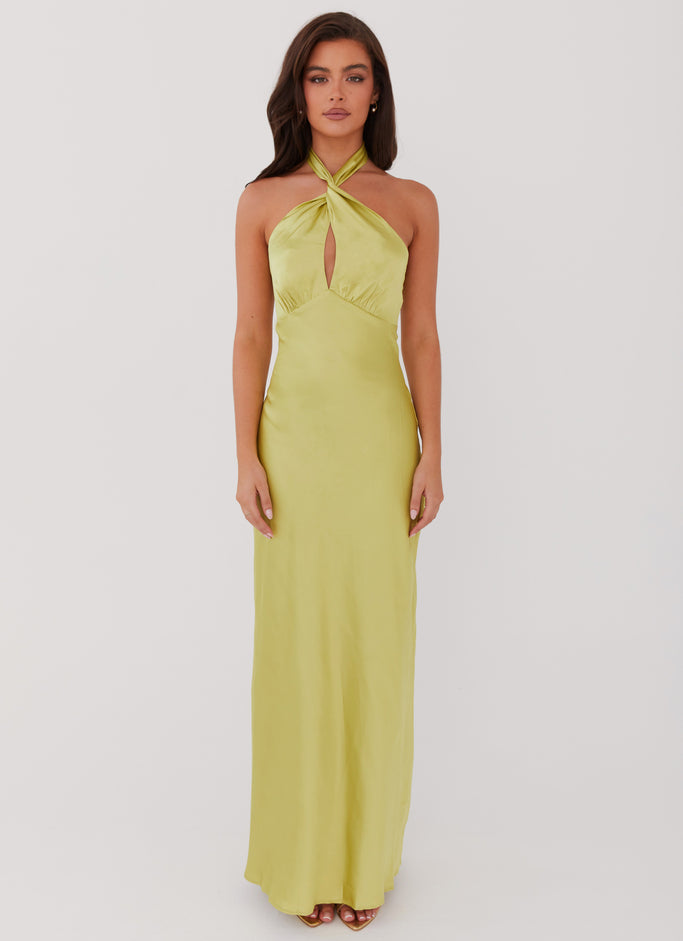 Elowen Maxi Dress - Chartreuse