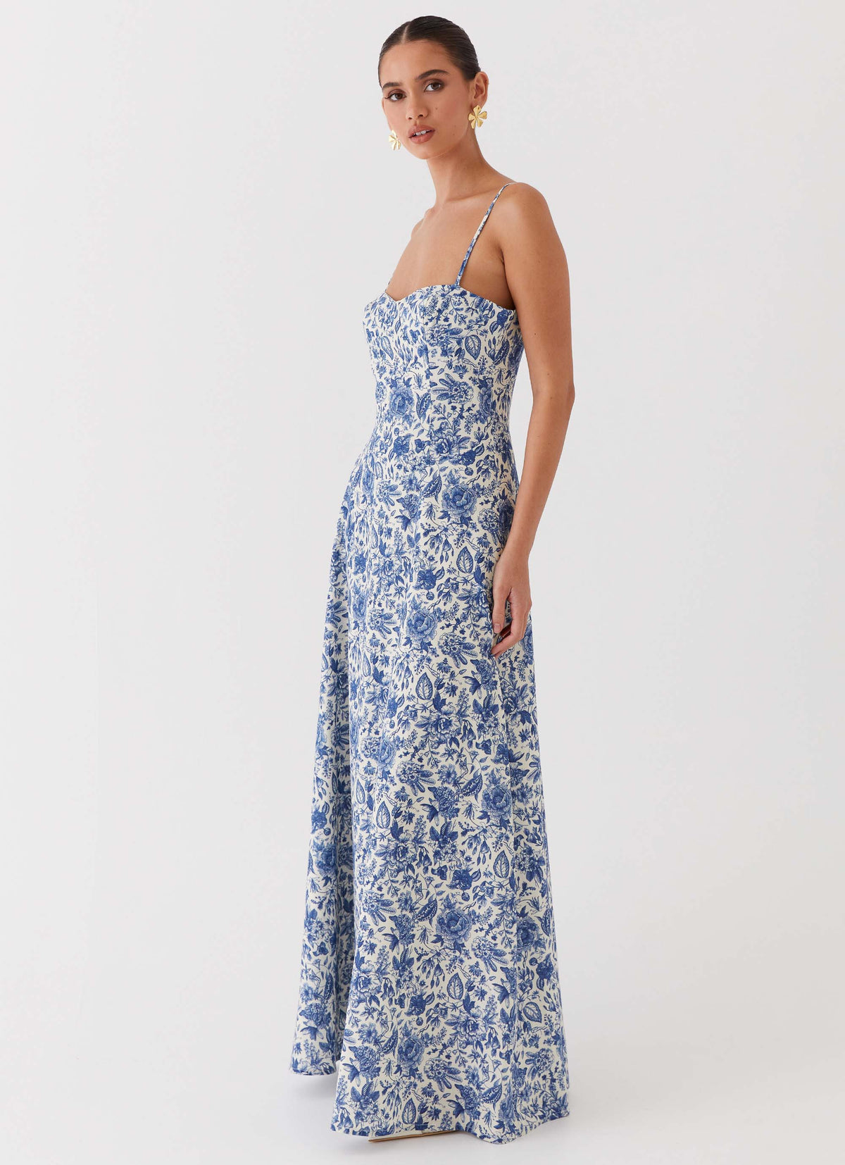 Angelina Linen Maxi Dress