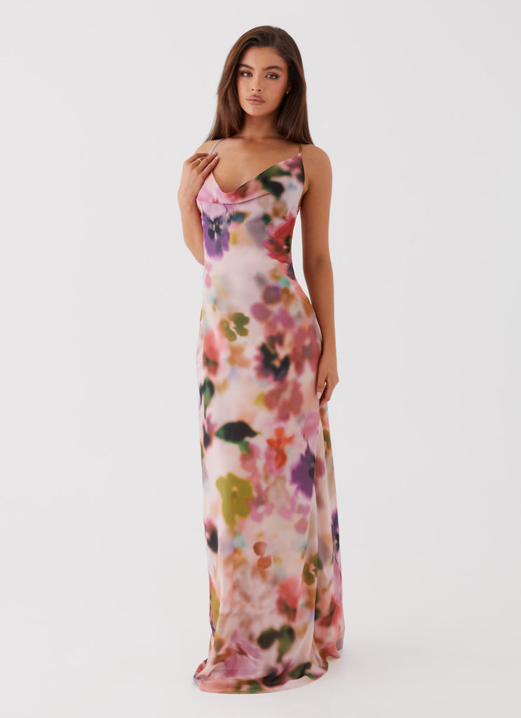 Abigail Cowl Maxi Dress - Mystic Meadow Peppermayo US Abigail Cowl Maxi Dress - Mystic Meadow Peppermayo US