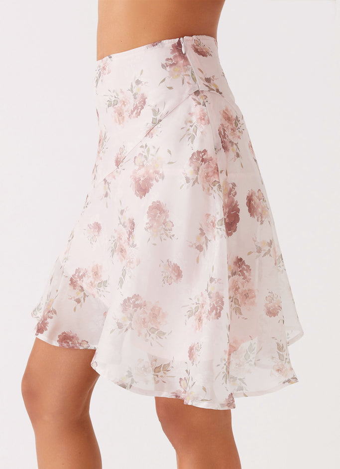 French Dream Midi Skirt - Vintage Bloom