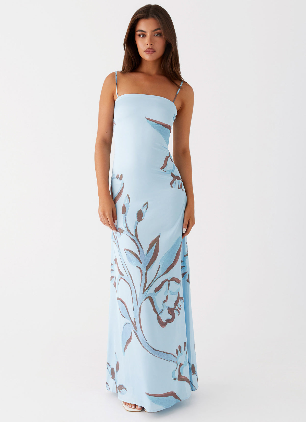 peppermayo blue floral dress Dresses around scarf for a touch of elevated allure Peppermayo Dresses | Peppermayo Denby