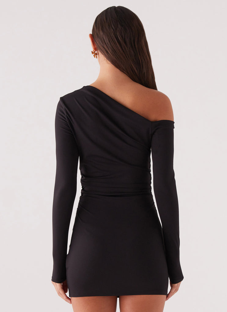 Hailey Off Shoulder Mini Dress - Black Peppermayo US Hailey Off Shoulder Mini Dress - Black Peppermayo US