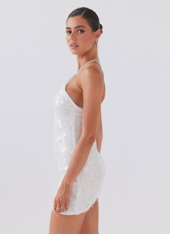 Glitz And Glamour Sequin Mini Dress - Crystal Cloud