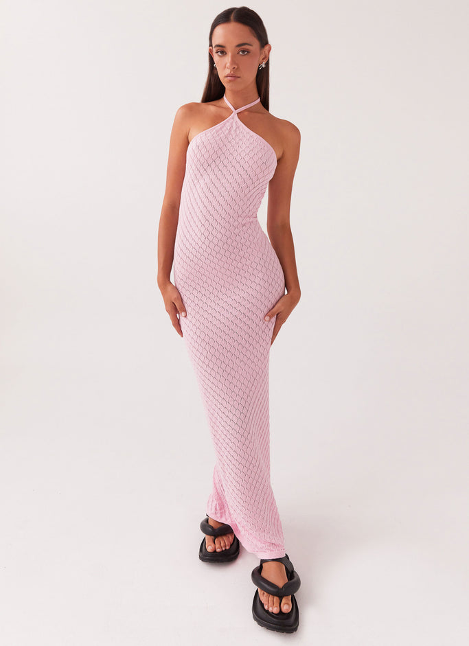 Madsy Knit Maxi Dress - Rose Pink