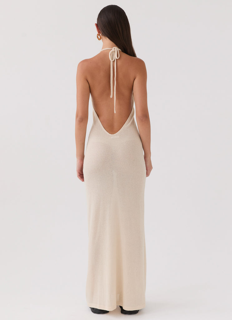 Here With Me Knit Maxi Dress - Sand Peppermayo US Here With Me Knit Maxi Dress - Sand Peppermayo US