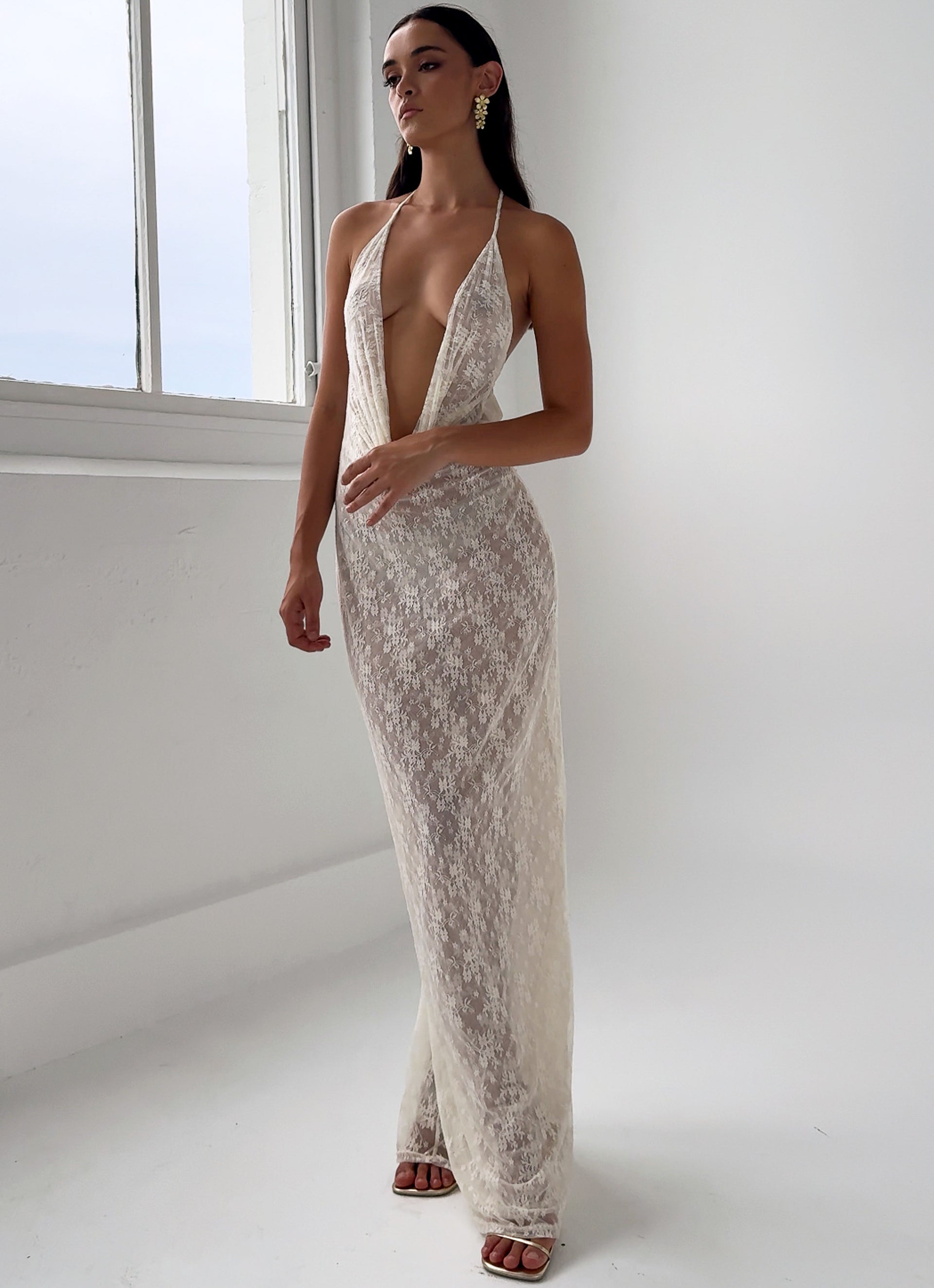 Champagne Coastline Maxi Dress