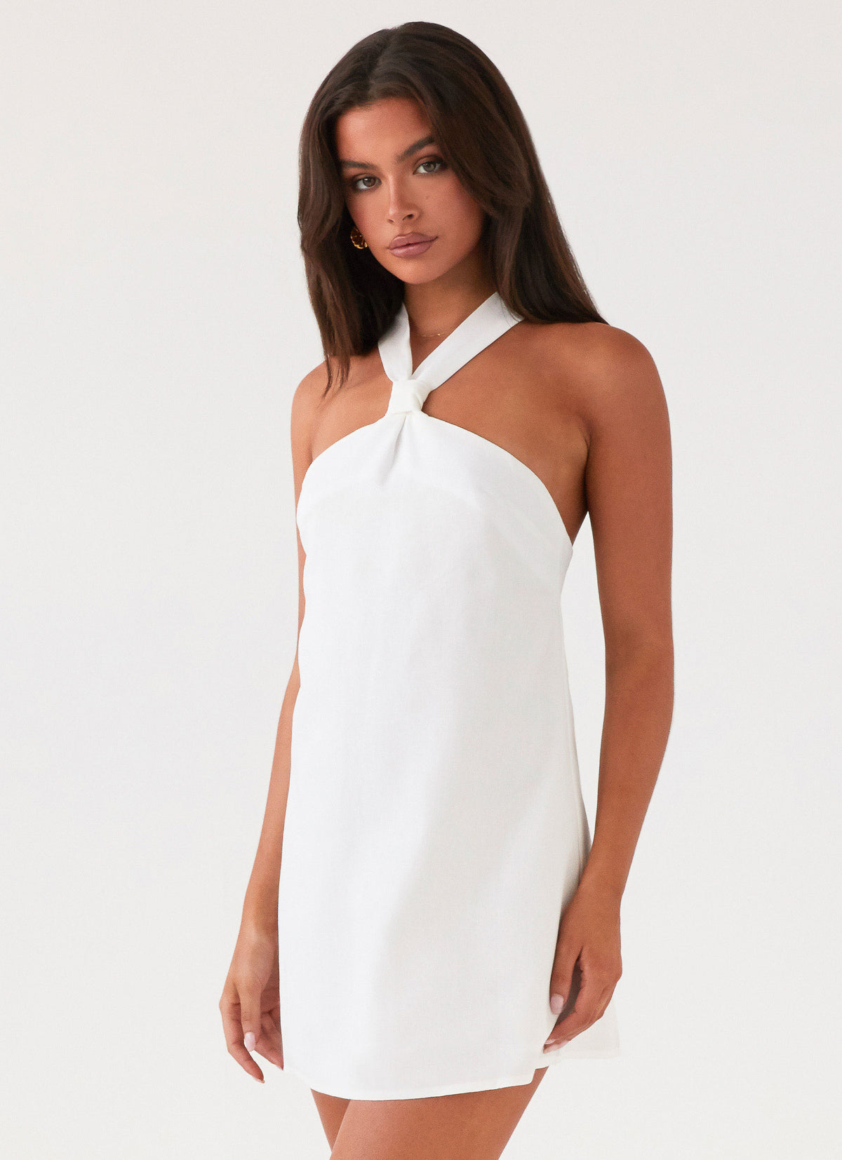 Keira Linen Micro Mini Dress