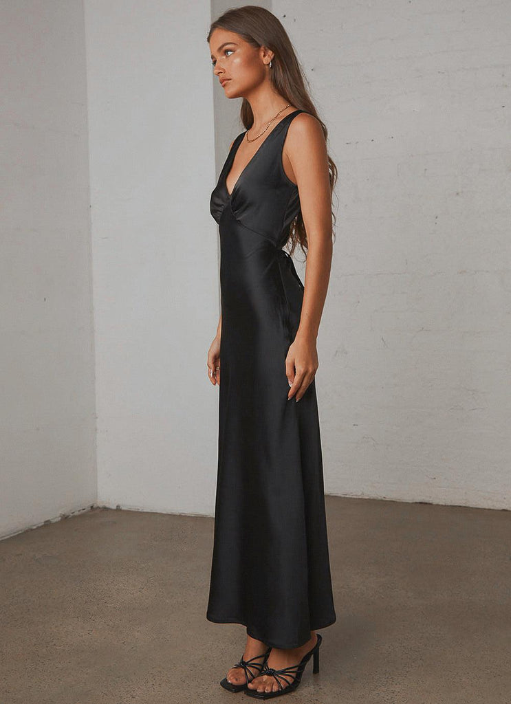Loren Midi Dress - Black – Peppermayo US