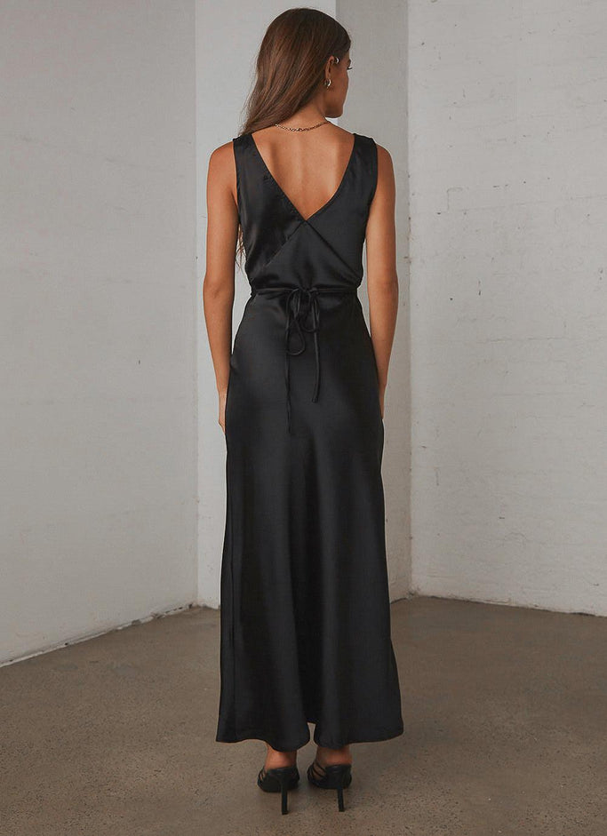 Loren Midi Dress - Black
