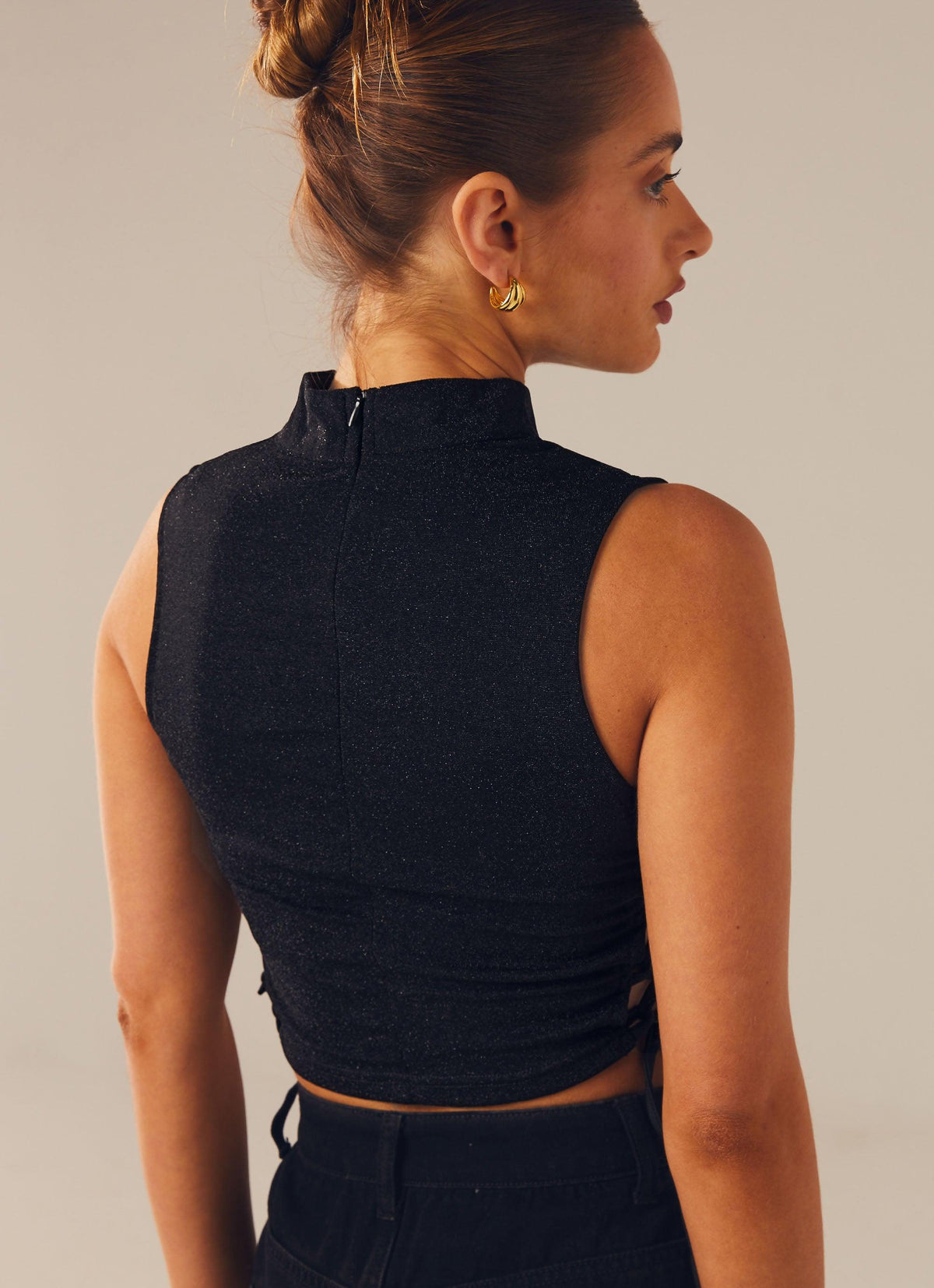 Levitate Crop Top - Black Moonlight - Peppermayo US