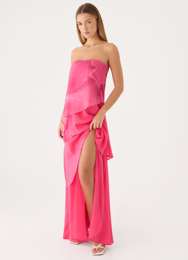 maxi hot pink dress Prom | Formal Dress | Dress | Prom Gown | | 8 | Perrie Maxi Dress - Hot Pink Crystals height is 162cm and wears a size AU6/US2 Pink Maxi Dresses For Women