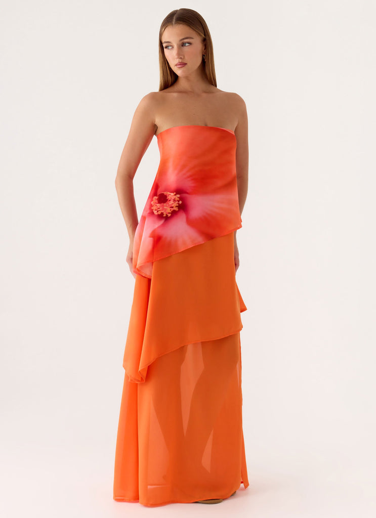 orange blossom dress Persuasive Maxi Dress