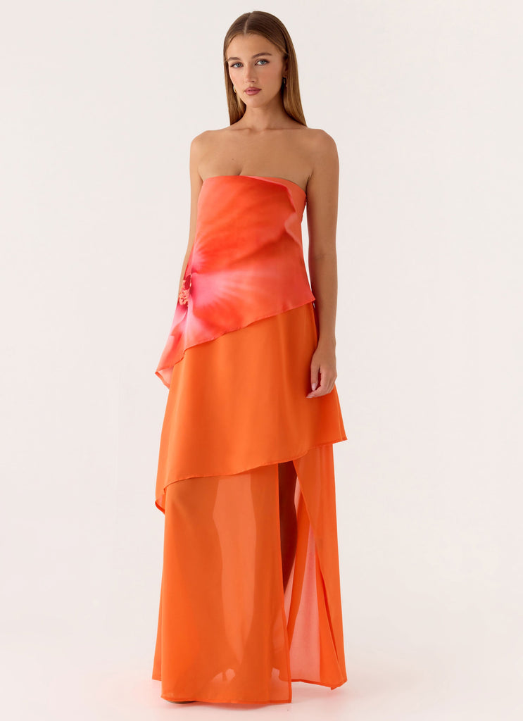 orange blossom dress Persuasive Maxi Dress