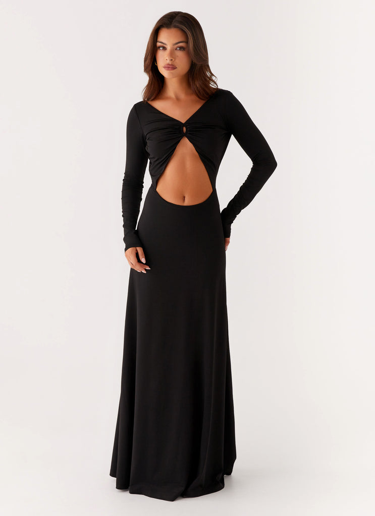 Peru Maxi Dress - Black