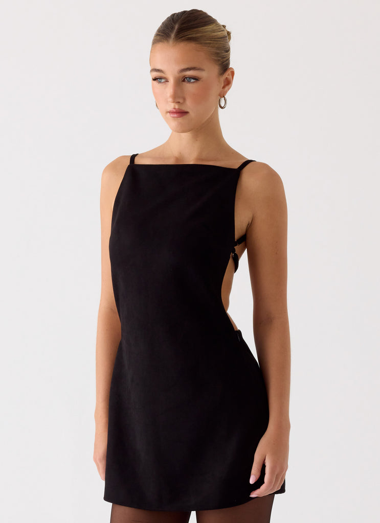 Play With Fire Mini Dress - Black