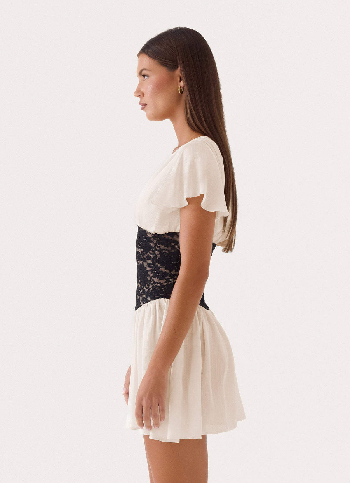 Poppie Lace Mini Dress - Ivory – Peppermayo US
