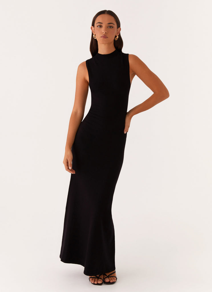 Prove It Knit Maxi Dress - Black Peppermayo US Prove It Knit Maxi Dress - Black Peppermayo US