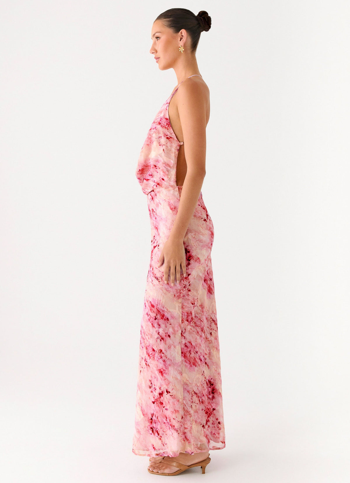 Pure Heart Cowl Maxi Dress