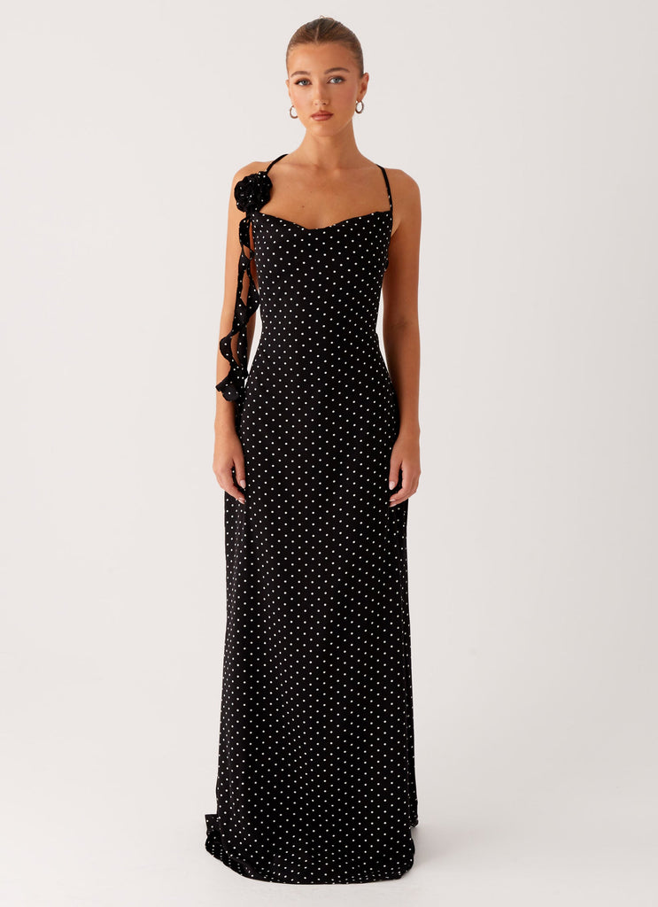 Purely Maxi Dress - Black Polka Dot Peppermayo US Purely Maxi Dress - Black Polka Dot Peppermayo US