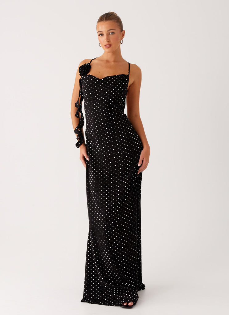 Purely Maxi Dress - Black Polka Dot Peppermayo US Purely Maxi Dress - Black Polka Dot Peppermayo US