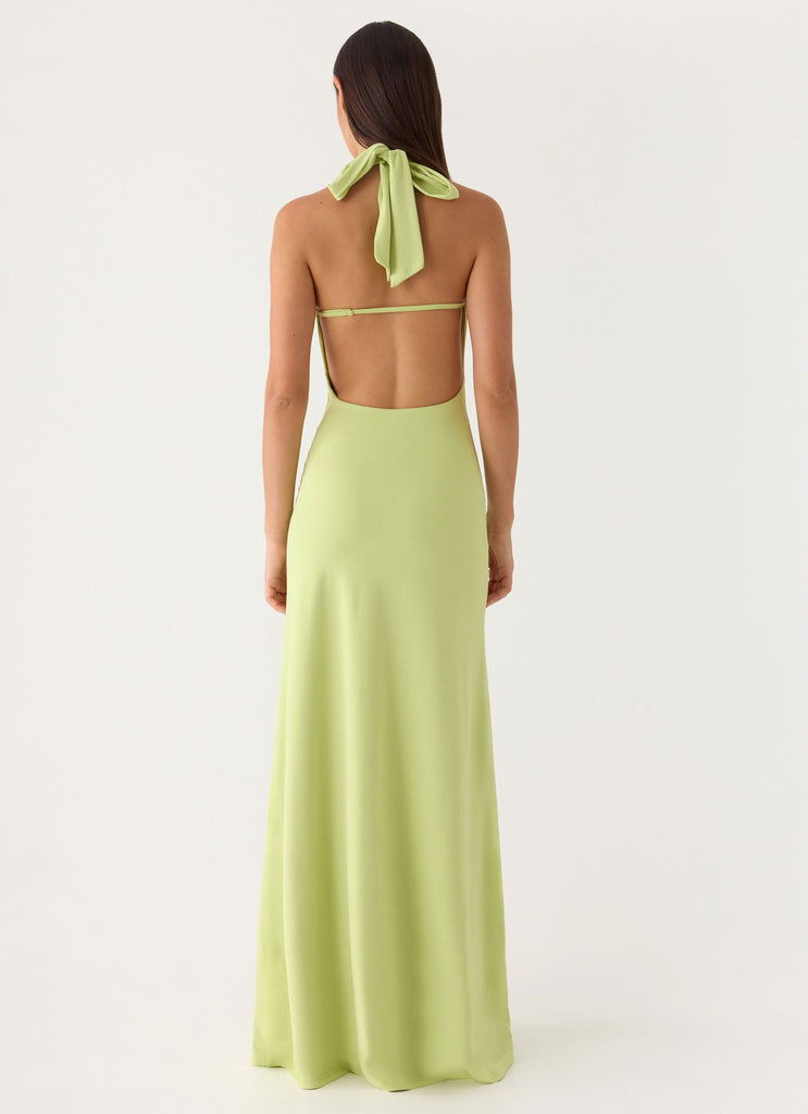 Quaresma Embellished Maxi Dress - Lime Lime / US 16