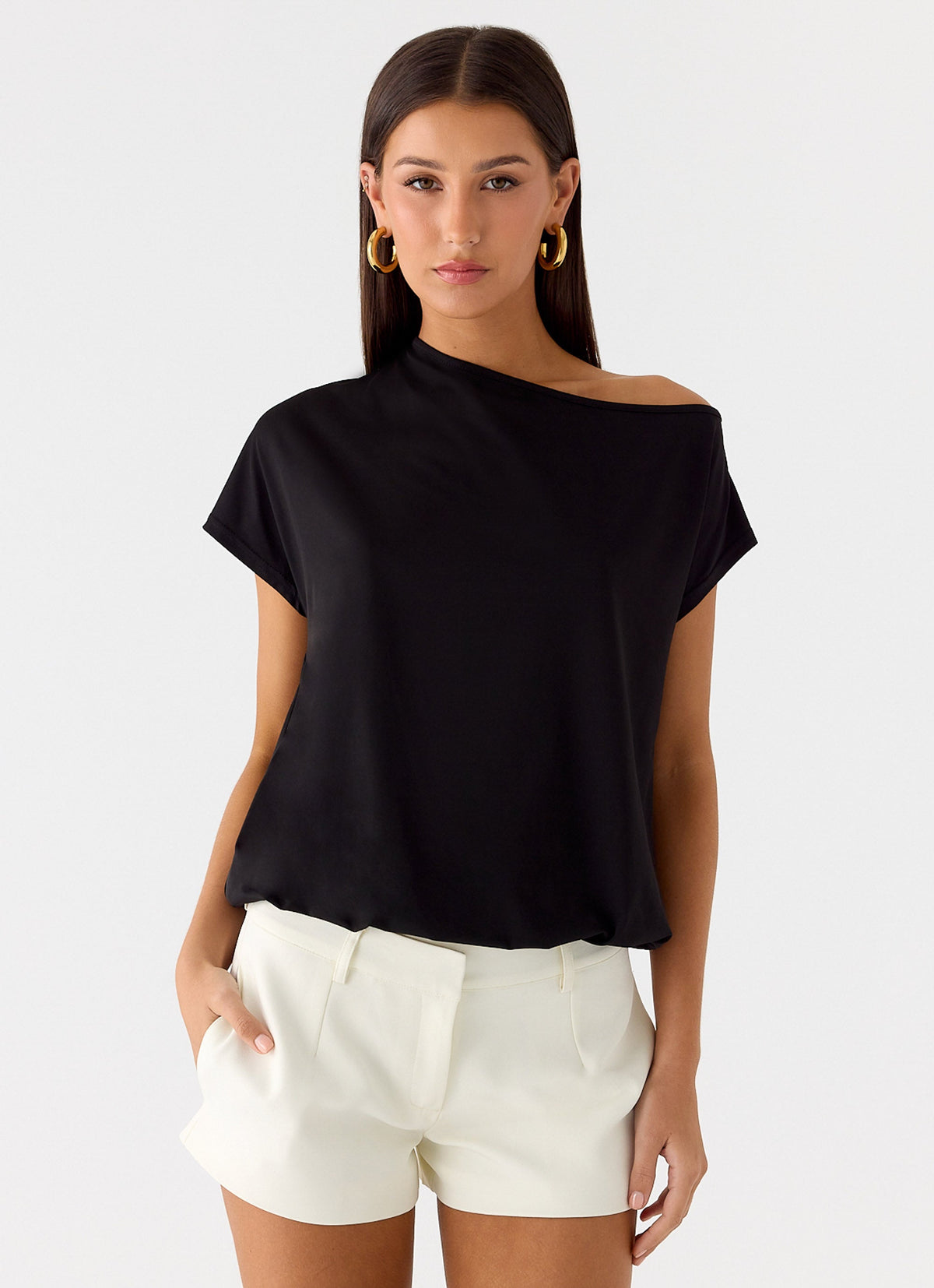 Shoulder Open Off Raeni Off Shoulder Top - Black – Peppermayo US