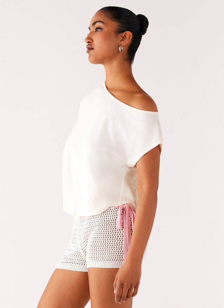 Raeni Off Shoulder Top - Ivory