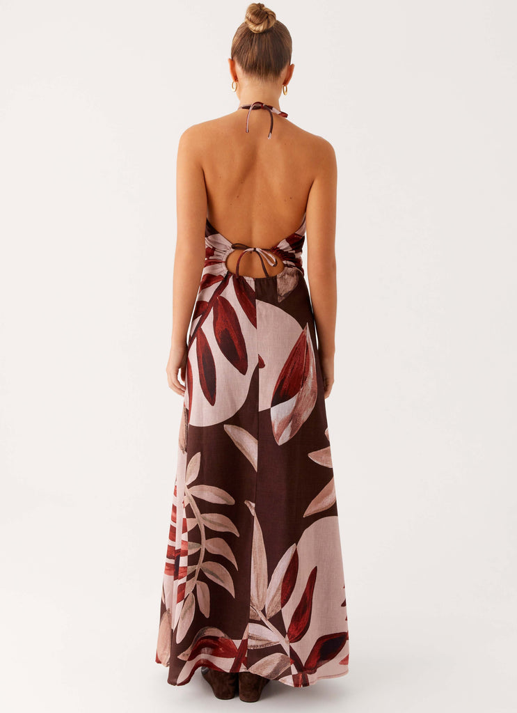 Ramona Linen Maxi Dress - Cinnamon Palm Ramona Linen Maxi Dress - Cinnamon Palm