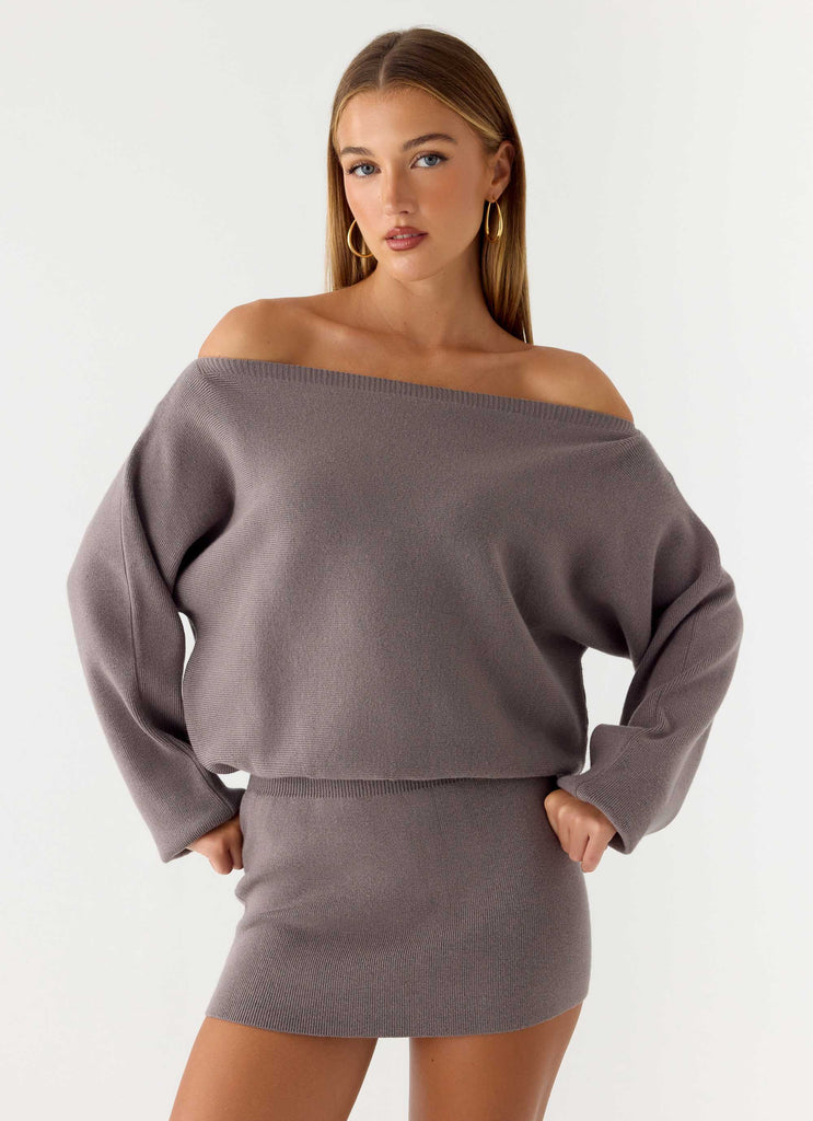 ワンピース andmary Donna gather mini dress gray ANDMARY】Donna gather mini dress