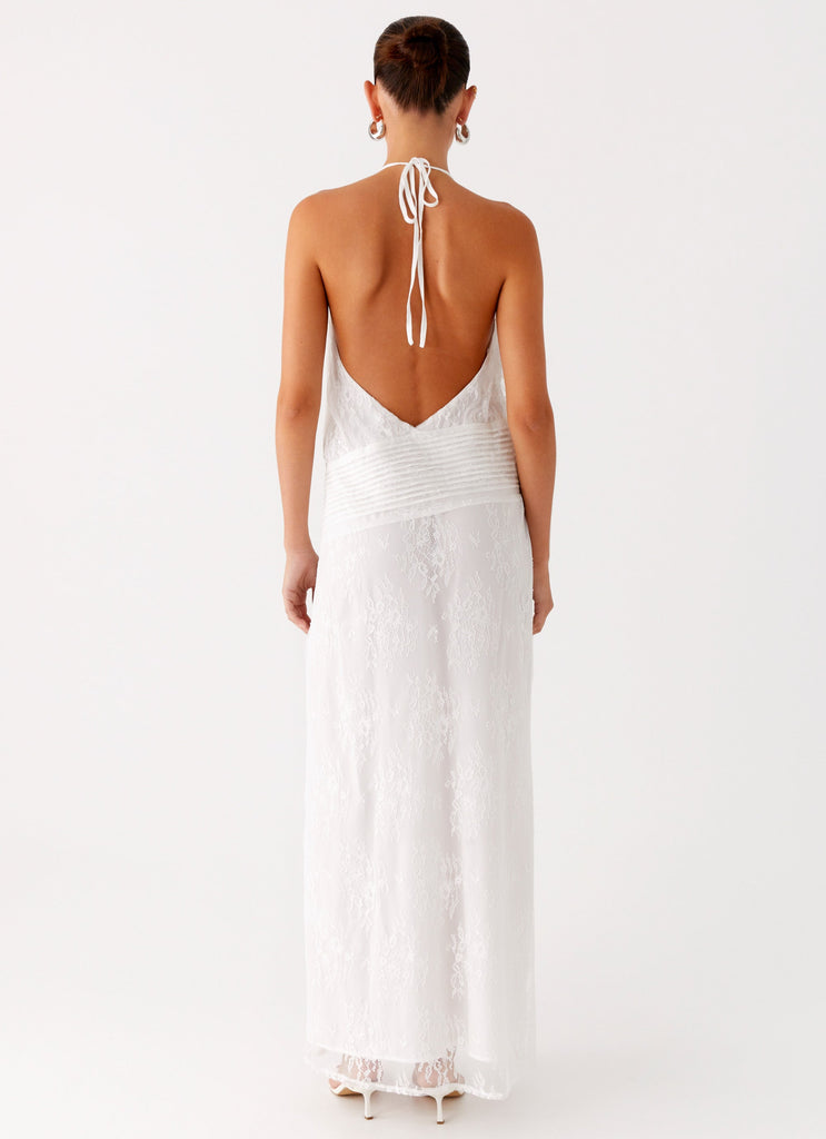 Reinhart Halter Maxi Dress - White Peppermayo US Reinhart Halter Maxi Dress - White Peppermayo US