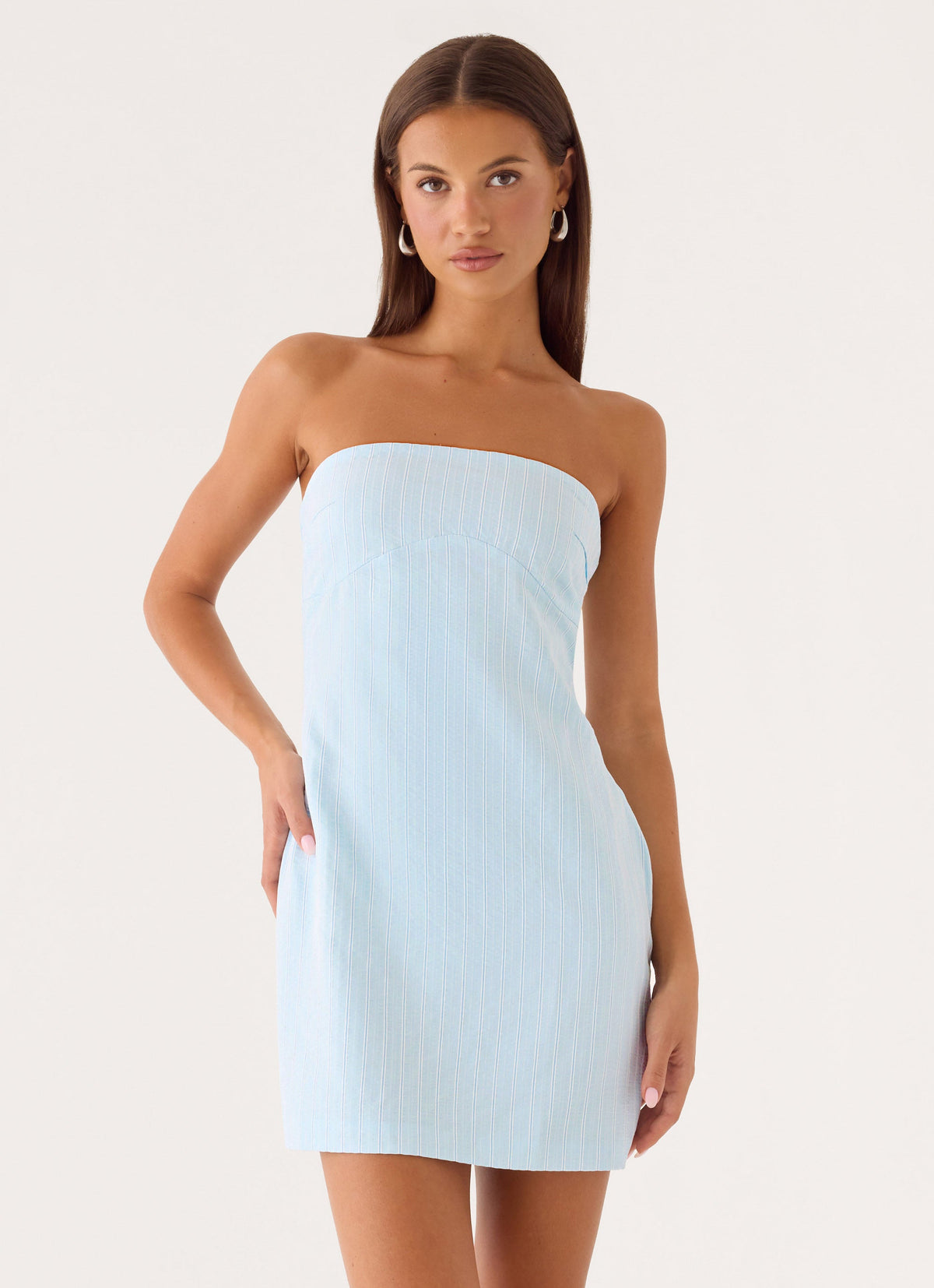 Reinna Cotton Strapless Mini Dress