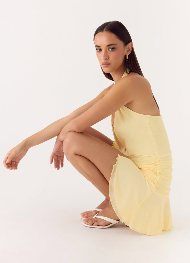Renata Mini Dress - Lemon Lemon / US 4 Renata Mini Dress - Lemon Lemon / US 4