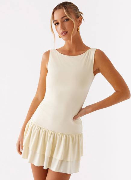 Riu ♡ Frill bolero pleats dress Rhiannon_Frill_Mini_Dress_Yell
