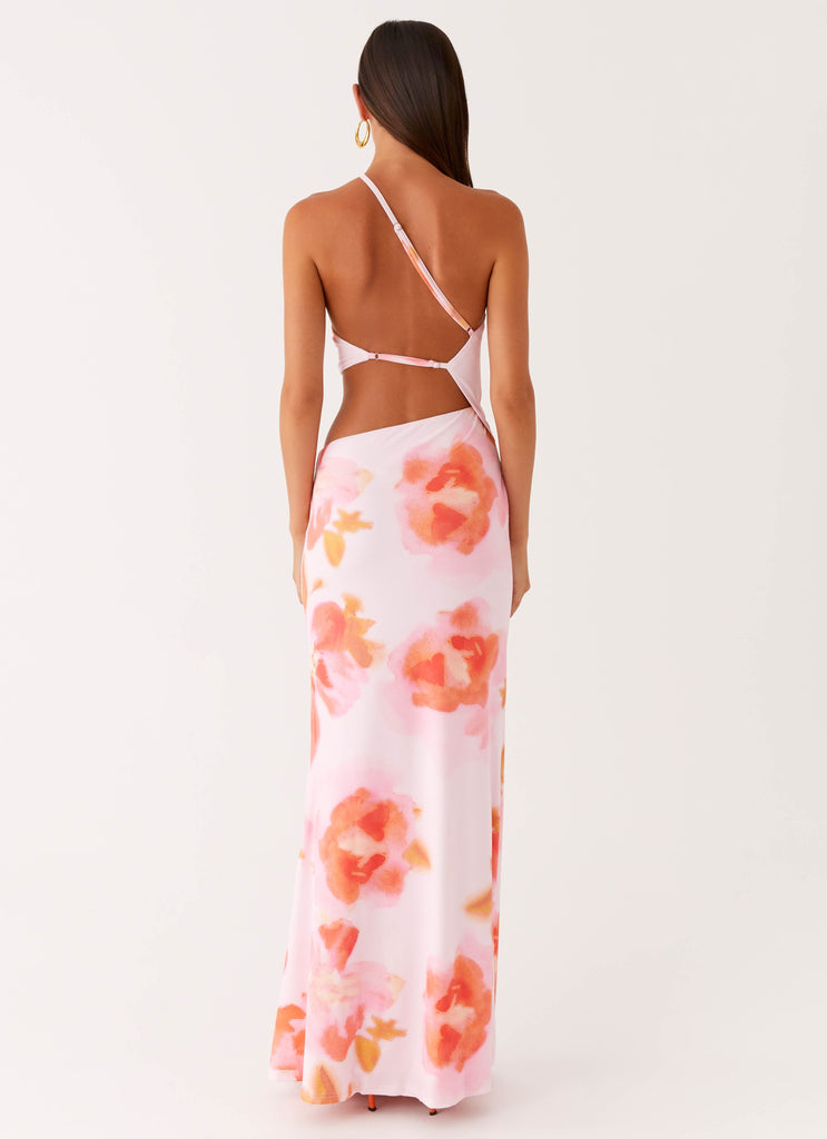 Riano Cut Out Maxi Dress - Blushing Blossom Peppermayo US Riano Cut Out Maxi Dress - Blushing Blossom Peppermayo US