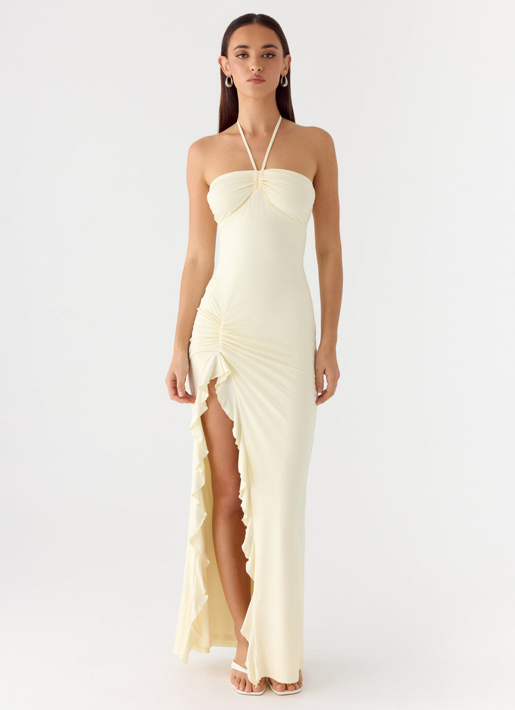Right Hand Girl Maxi Dress - Lemon Yellow Lemon Yellow / US 16 Right Hand Girl Maxi Dress - Lemon Yellow Lemon Yellow / US 16