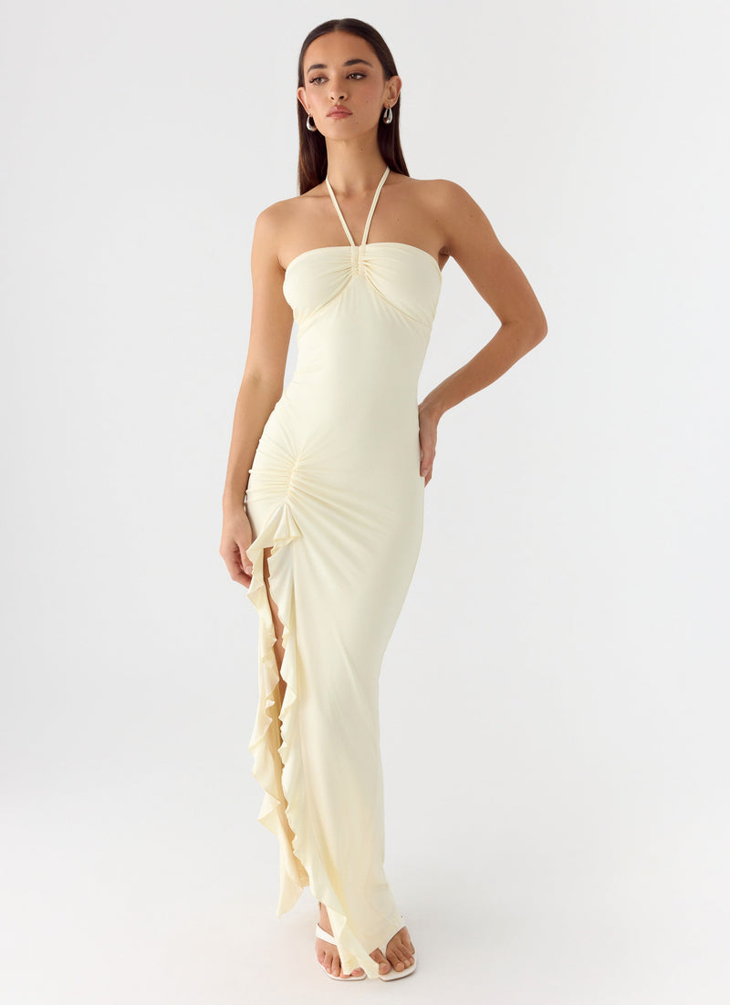 Right Hand Girl Maxi Dress - Lemon Yellow