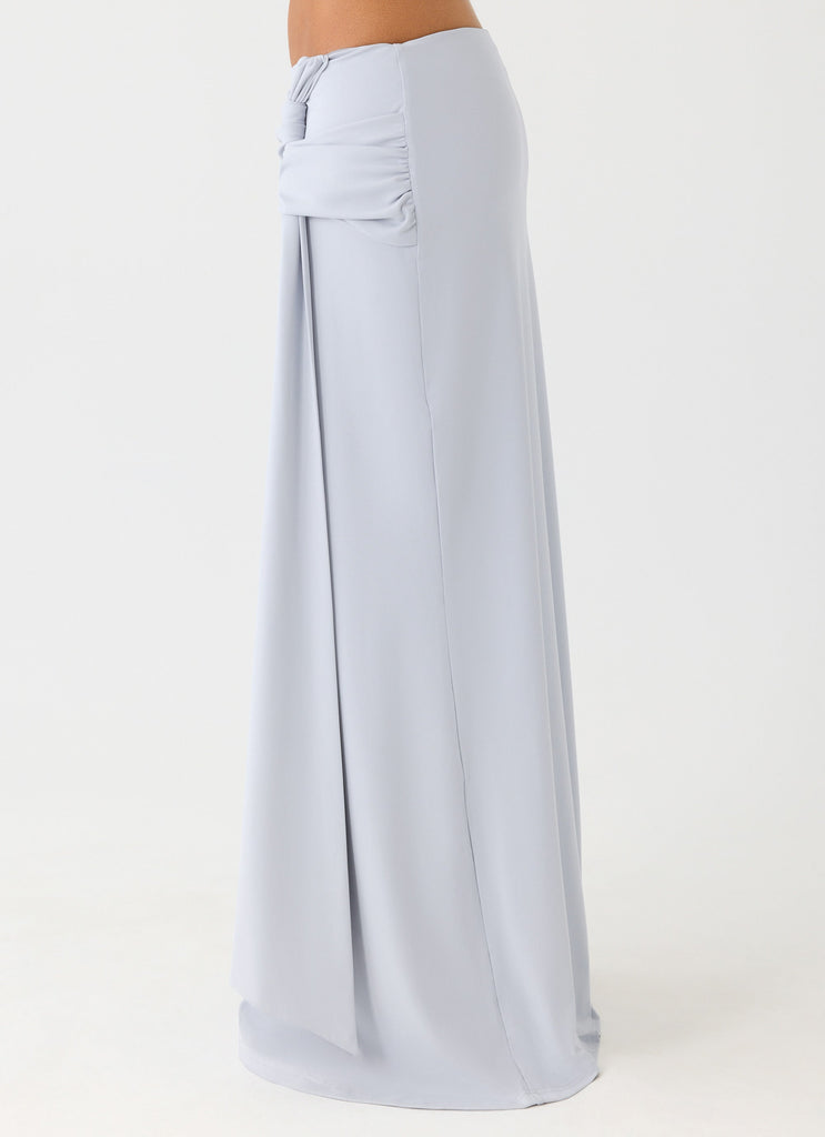 Romana Maxi Skirt - Misty Blue