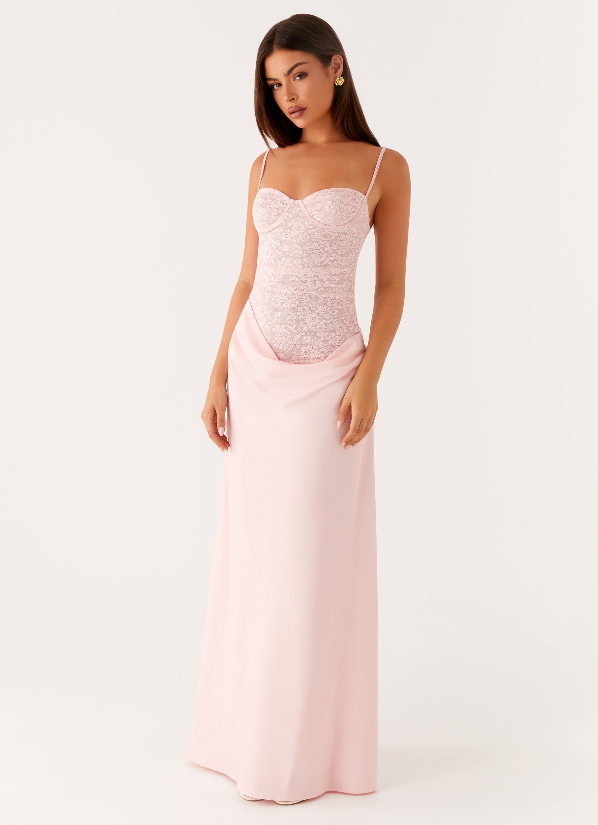 romy maxi dress dusty pink 80% Polyester Romy Maxi Dress - Yellow