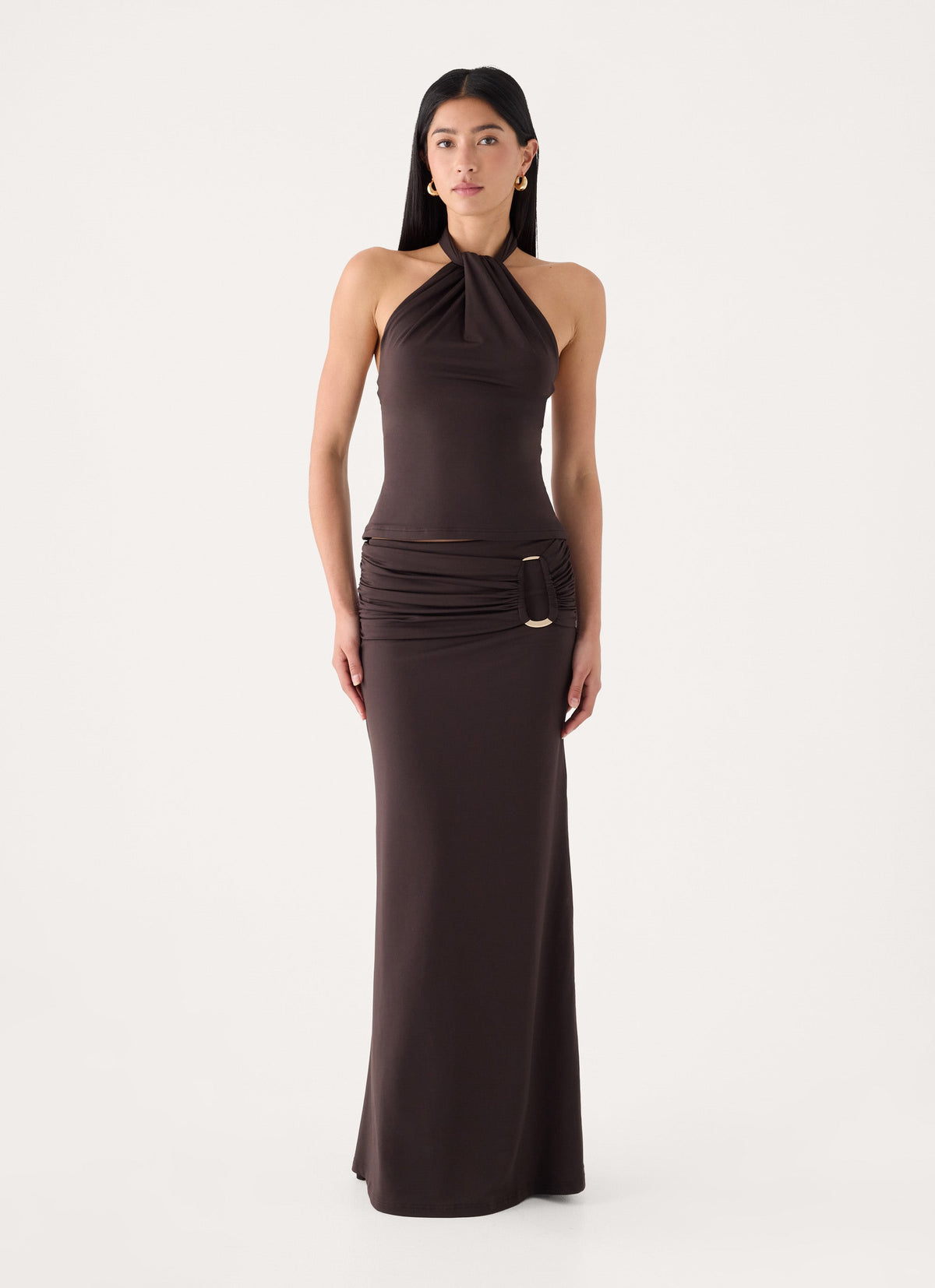 Rosanna Maxi Skirt - Chocolate