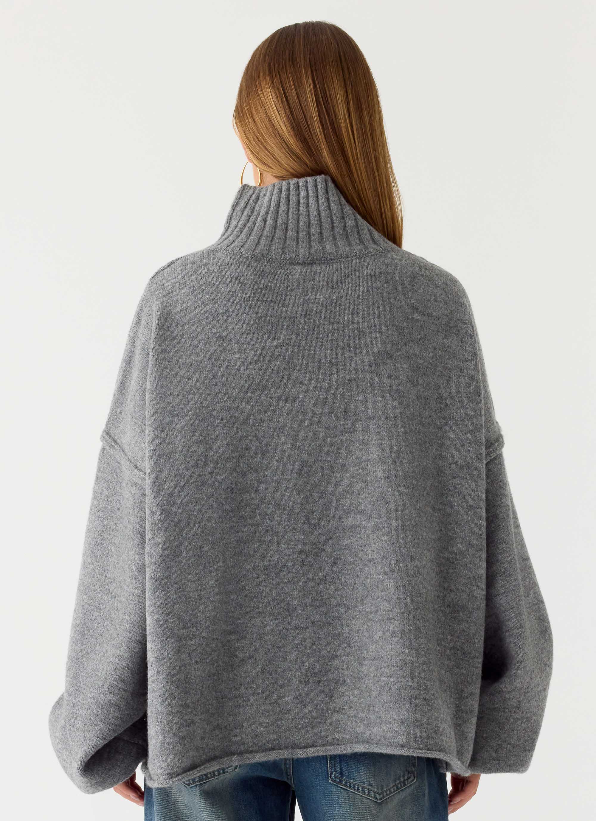 june.is 様　siro     R933109 ニット　グレー Roux Knit Sweater - Grey – Peppermayo US