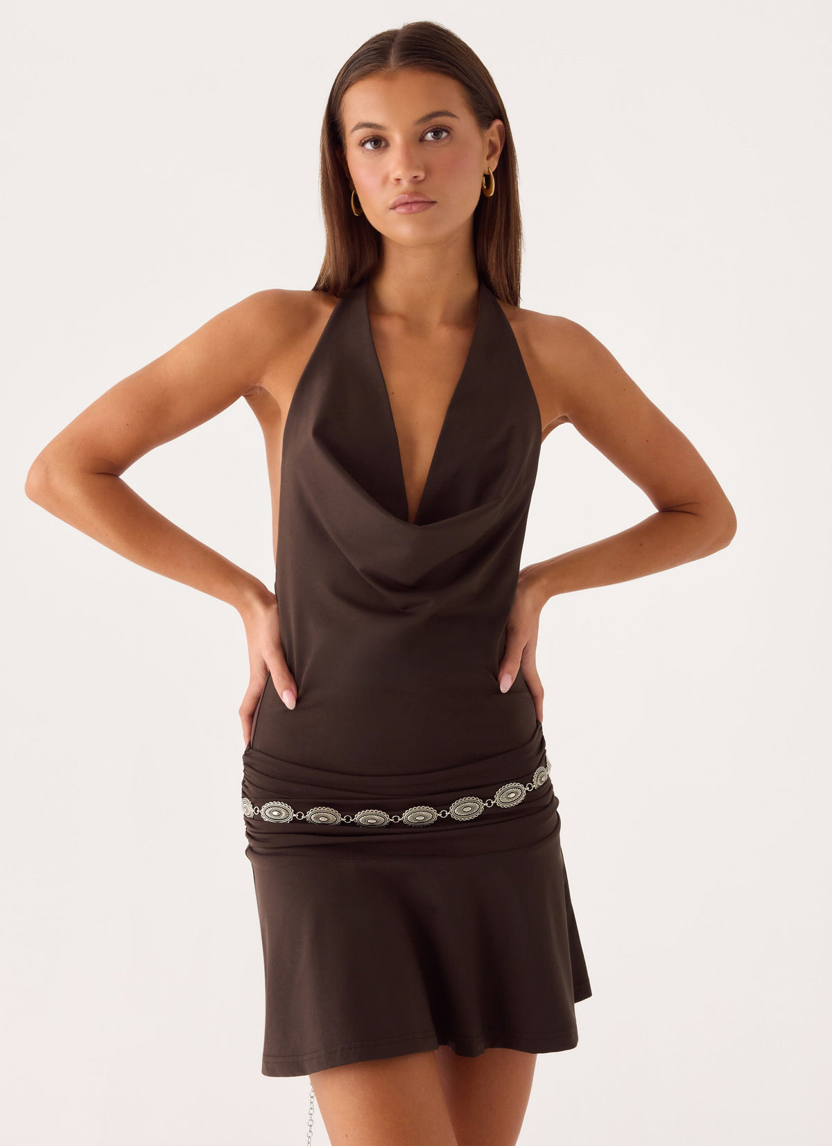 Sorority Rush Dress | Rude Love Belt Mini Dress
