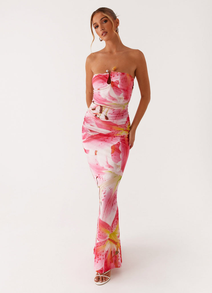 pink lilly dresses Rudy Maxi Dress
