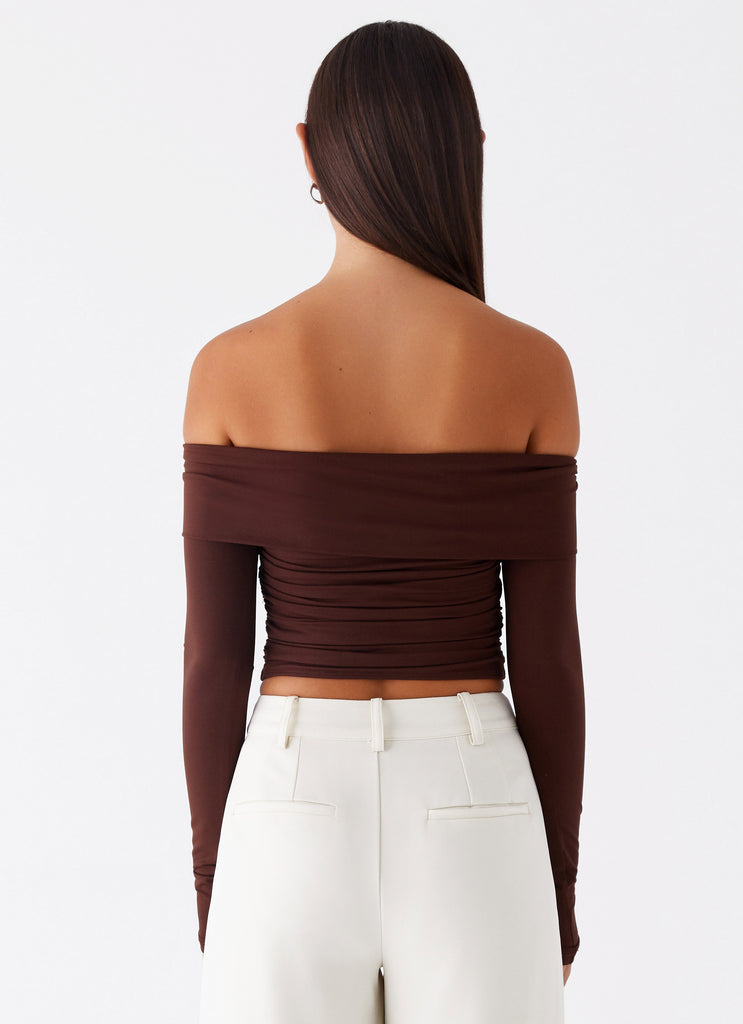 Rudy Long Sleeve Top - Chocolate