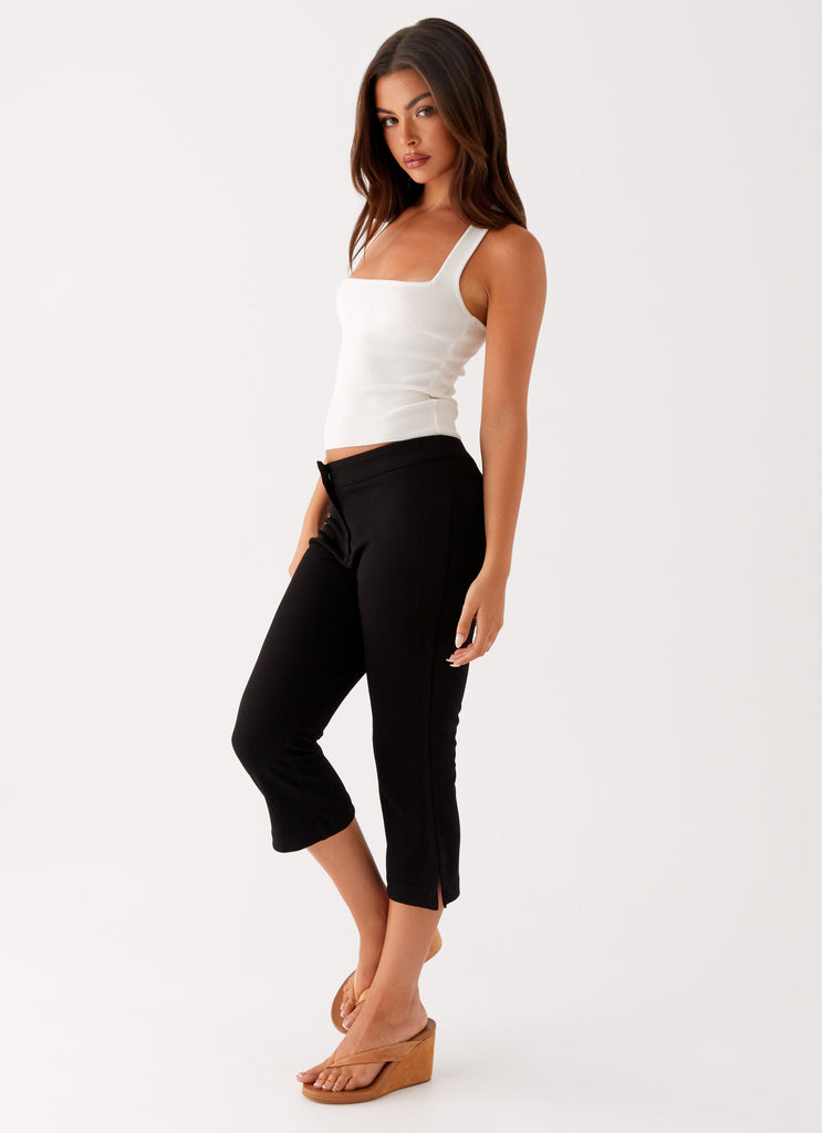 Rue Capri Pants - Black Peppermayo US Rue Capri Pants - Black Peppermayo US